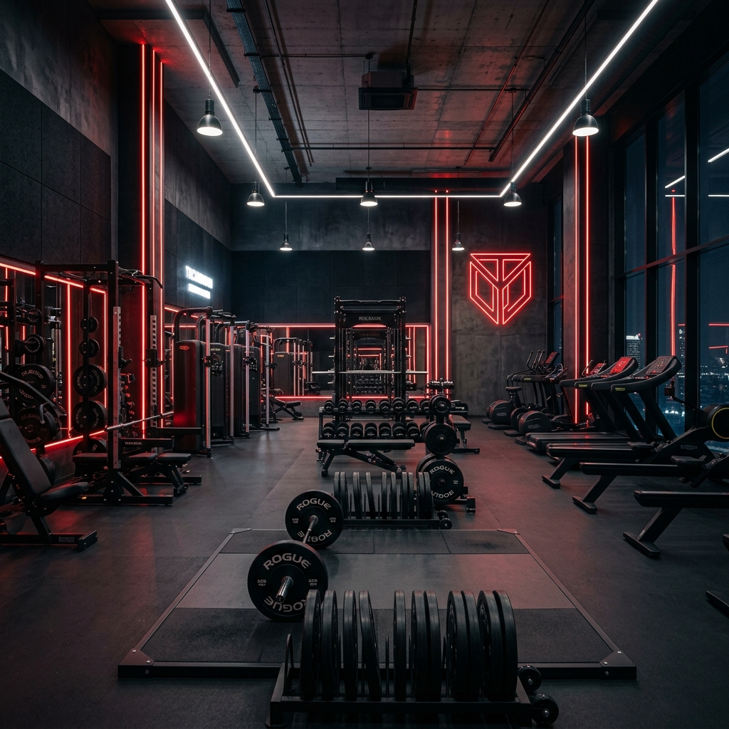 Interior oscuro premium de Titan Fitness